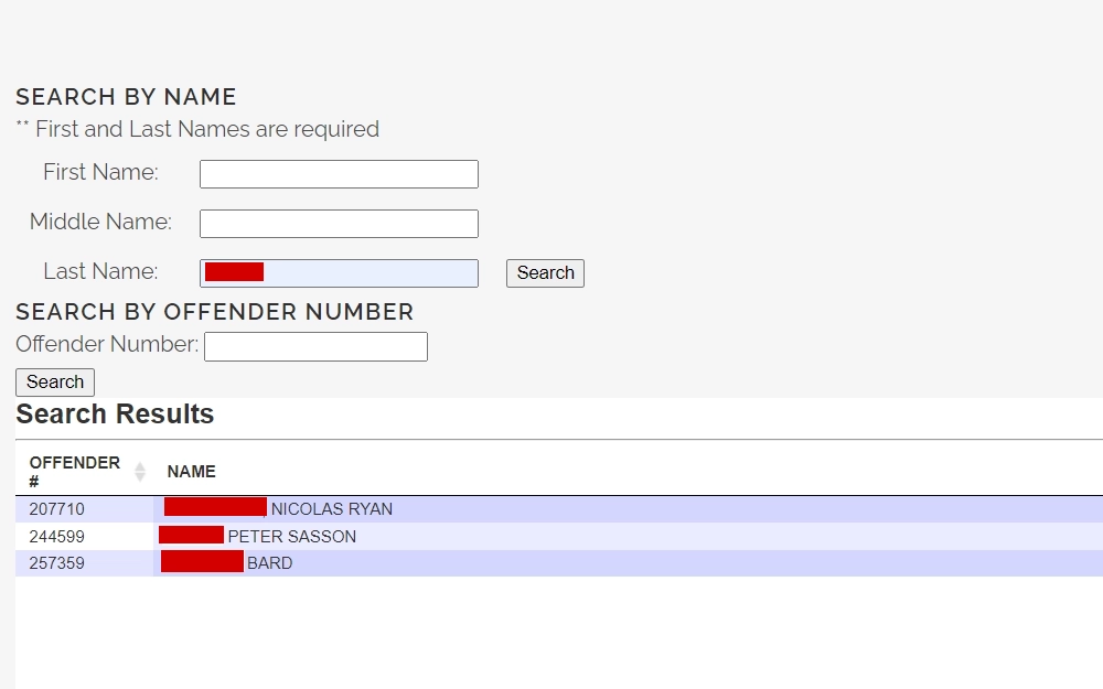 A screenshot of Utah Department of Corrections search tool provides a statewide search of criminal records in Utah.